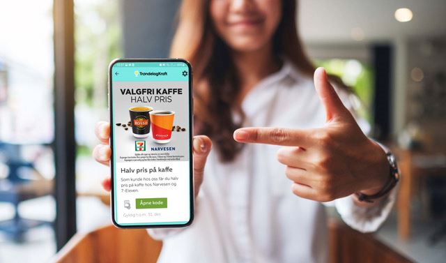 Last ned appen - få halv pris på varm drikke